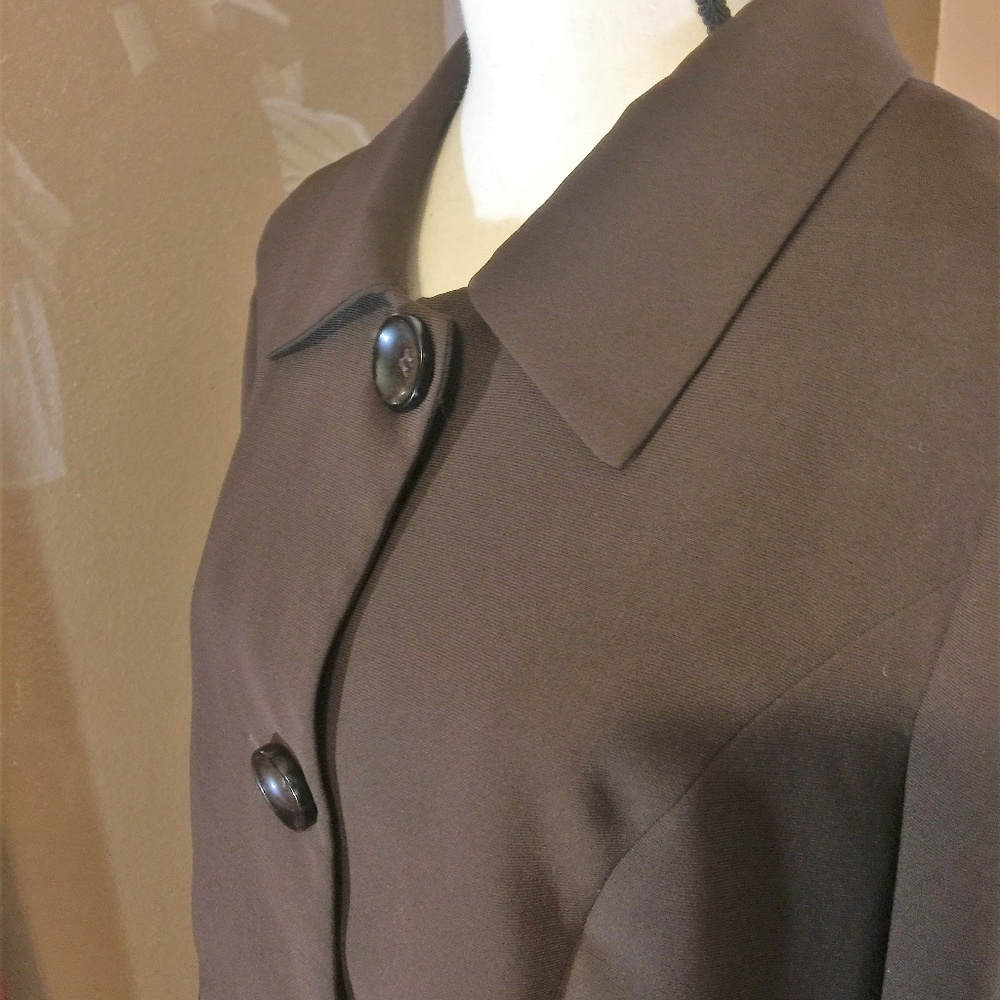 Kim Rogers Color Block Big Button Boxy Blazer - image 4